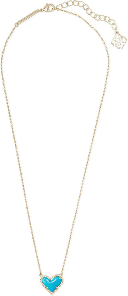 Ari Heart Adjustable Length Pendant Necklace for Women, Fashion Jewelry - WORLD TIME VISITS