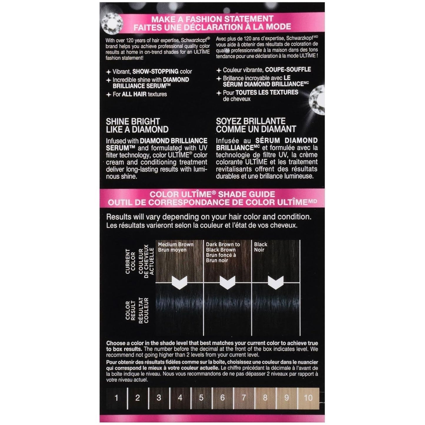 Color Ultime Hair Color, 1.4 Sapphire Black, 1 Application - Permanent Black Hair Dye for Vivid Color Intensity and Fade-Resistant Shine up to 10 Weeks - WORLD TIME VISITS