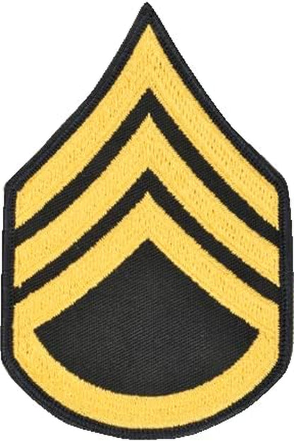 Army Staff Sergeant SSG E6 Cloth Rank for ASU Size Male