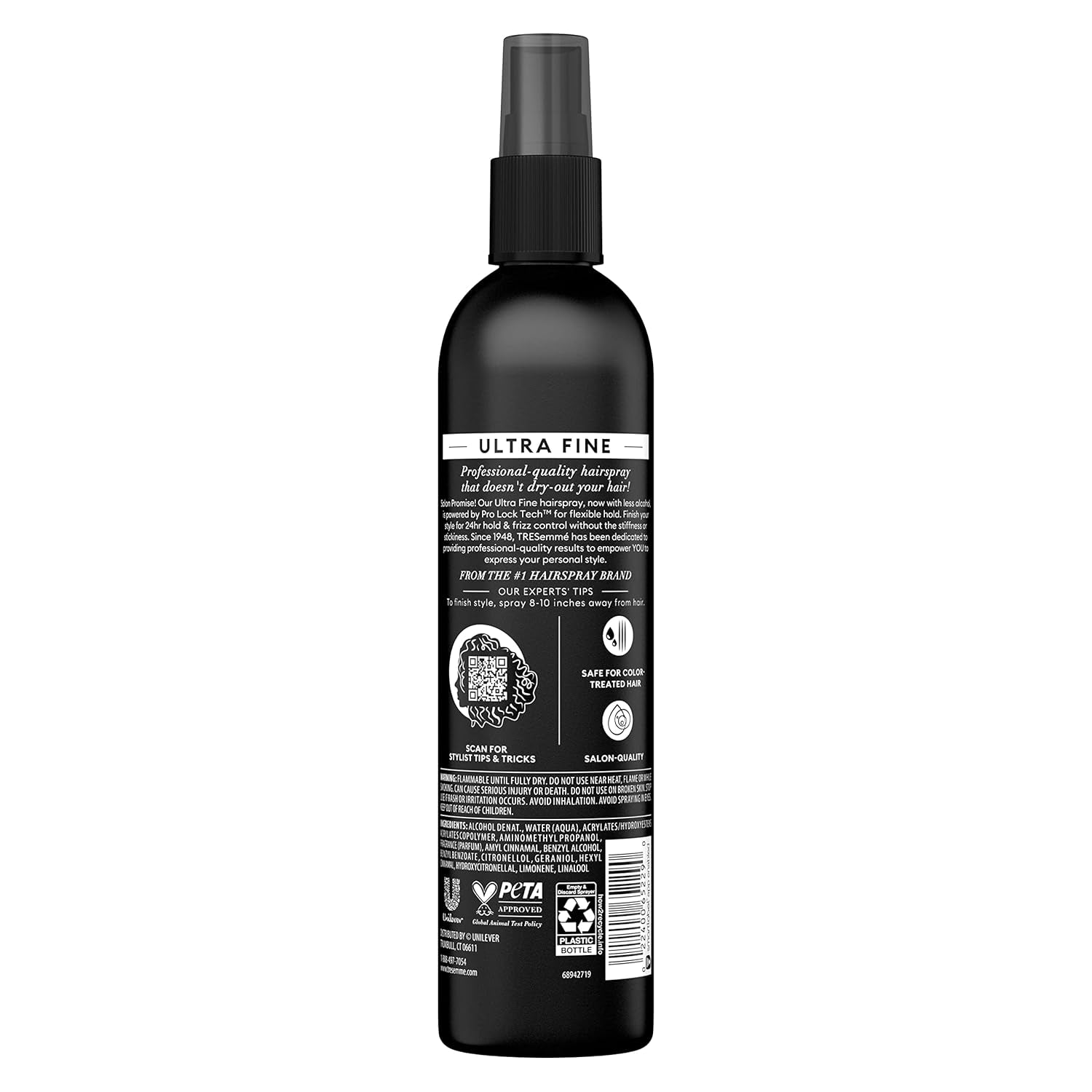 Non-Aero Hairspray Ultra Fine for 24-Hour Frizz Control 10 Fl Oz (Pack of 6) - WORLD TIME VISITS