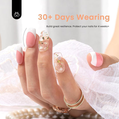 Beetles Builder Gel 6 Colors 7 in 1 Strengthener Gel Clear Nude Pink Milky White Hard Gel Nail Extension Gel Rhinestone Gel Nail Glue Art Base Gel Needed