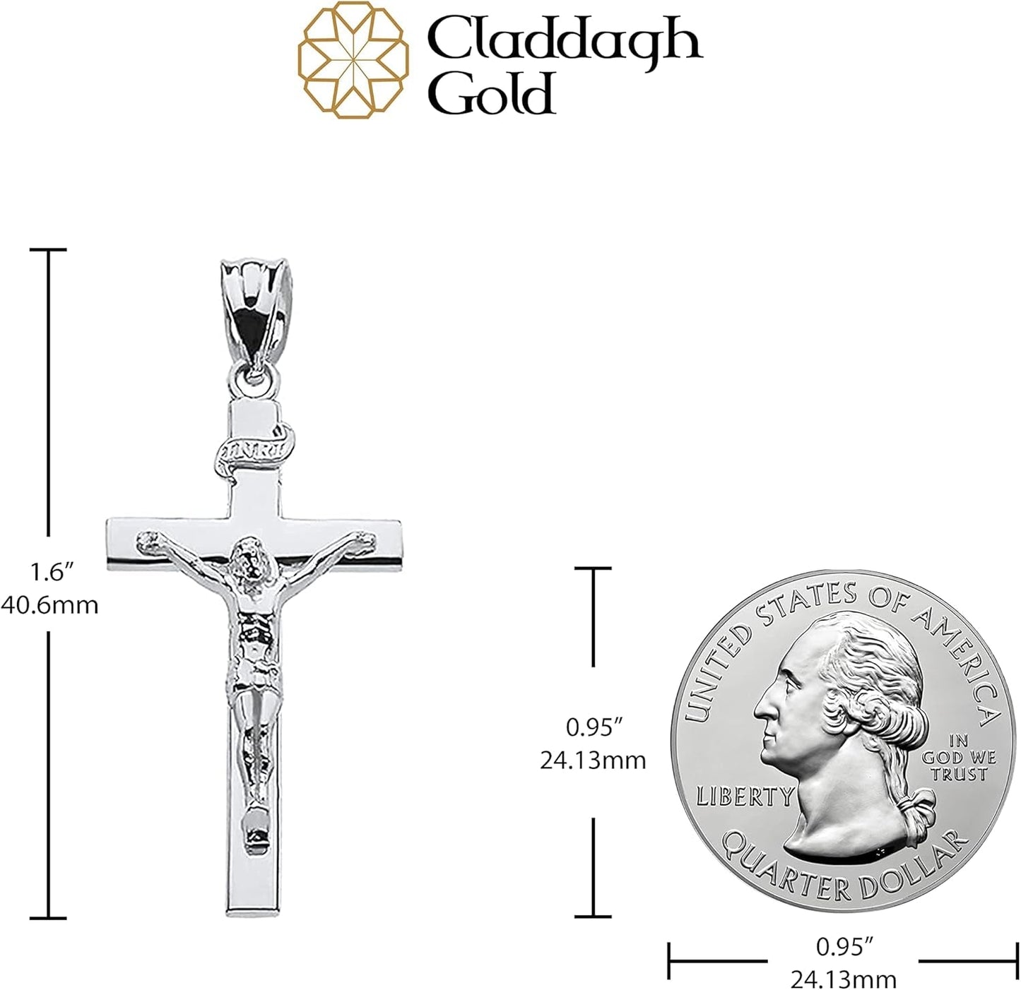 Sacred Symbolism: Embrace Faith Sterling Silver Cross Pendant - Choose Your Perfect Size (S-L)