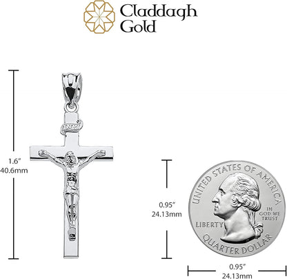 Sacred Symbolism: Embrace Faith Sterling Silver Cross Pendant - Choose Your Perfect Size (S-L)