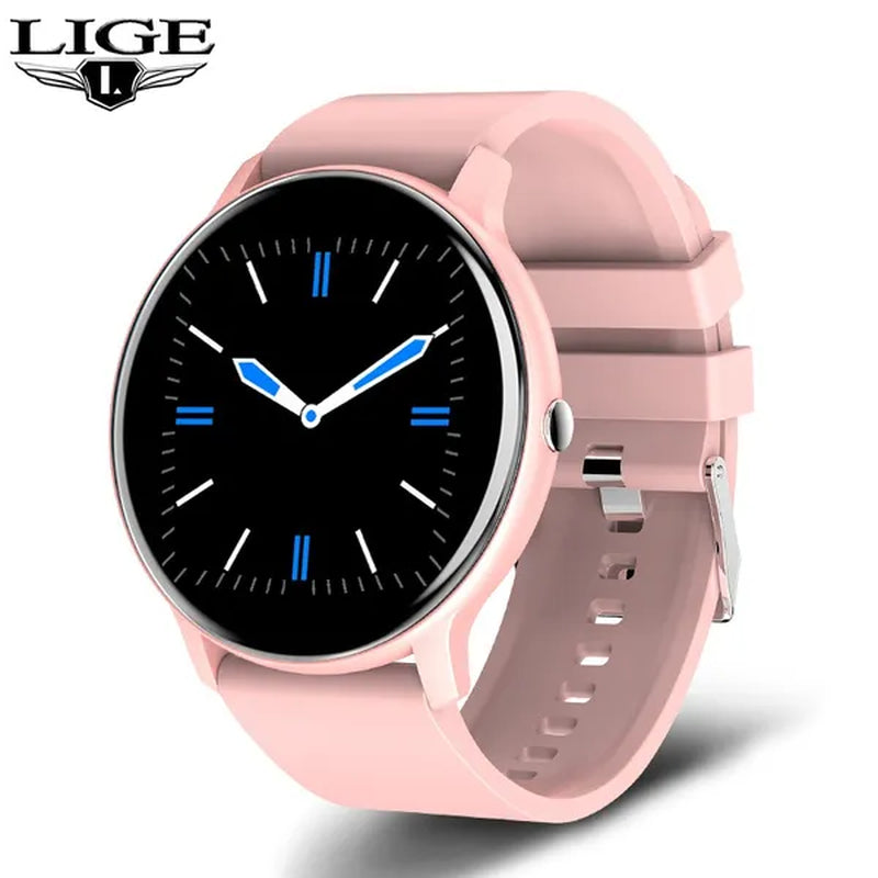 LIGE Smart Watch Women Full Touch Screen Sport Fitness Watch IP67 Waterproof Bluetooth For Android ios smartwatch Men