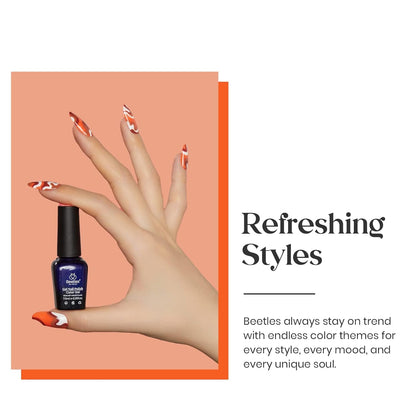 Nail Set 6 Colors Golden Empire Orange Yellow Brown Gel Polish Set Soak off Uv LED Lamp Trendy Manicure Gel Nail Polish Kit for Girls Women