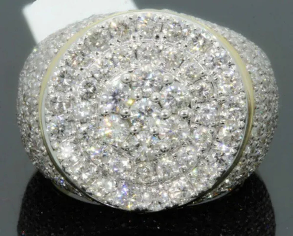 Luxury Business Men's Engagement Wedding Rings European and American Gentlemen Birthday Party Jewelry Christmas Gift Ring Size 6-13