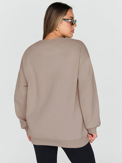 Sweatshirts for Women Hoodies Oversized Crewneck Tops Sweaters Comfy Fall Winter Outfits Clothes 2025 Fashion