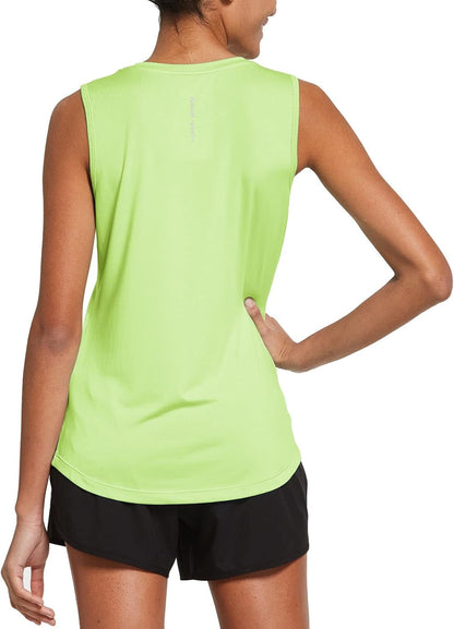 Workout Tank Tops for Women Sleeveless Running Loose Fit Yoga Tops Active Shirts Pickleball Sports Gym Exercise - WORLD TIME VISITS