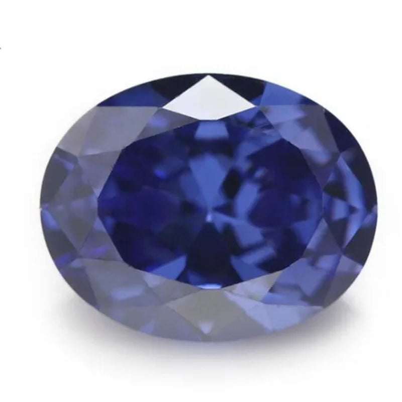 2PC 2.0Ct Loose Gemstone Oval Cut Cubic Zirconia Stone Jewelry Production Craft Bead Grade VVS 6*8Mm /0.23*0.31Inch