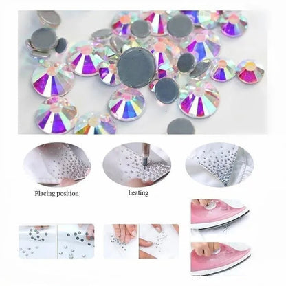SS6-SS30 High Quality  Hotfix Rhinestone Hot fix Diamond Iron On Rhinestones for DIY