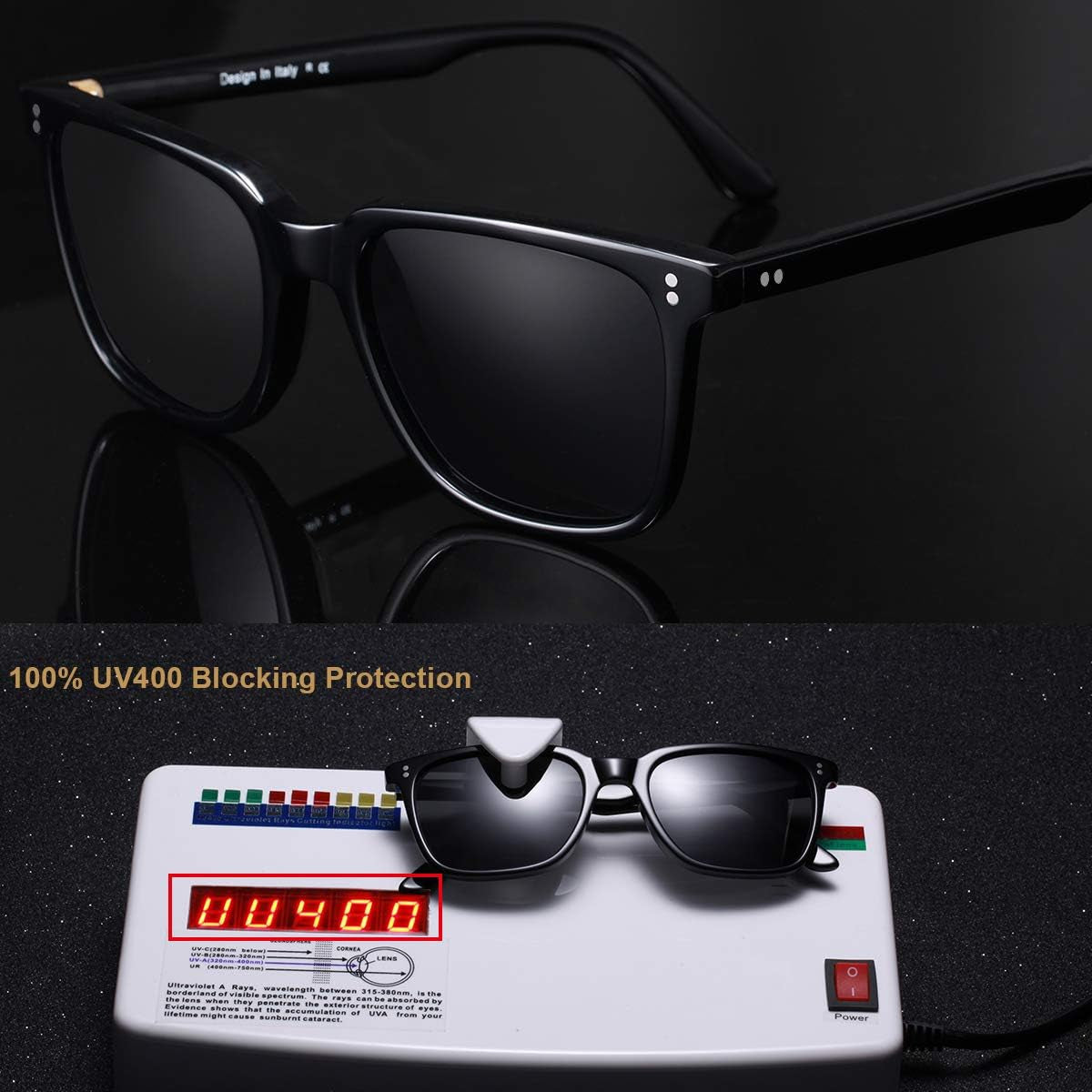 Polarized Men'S Sunglasses UV400 Protection for Driving Fishing Hiking Golf Outdoor Sport Glasses