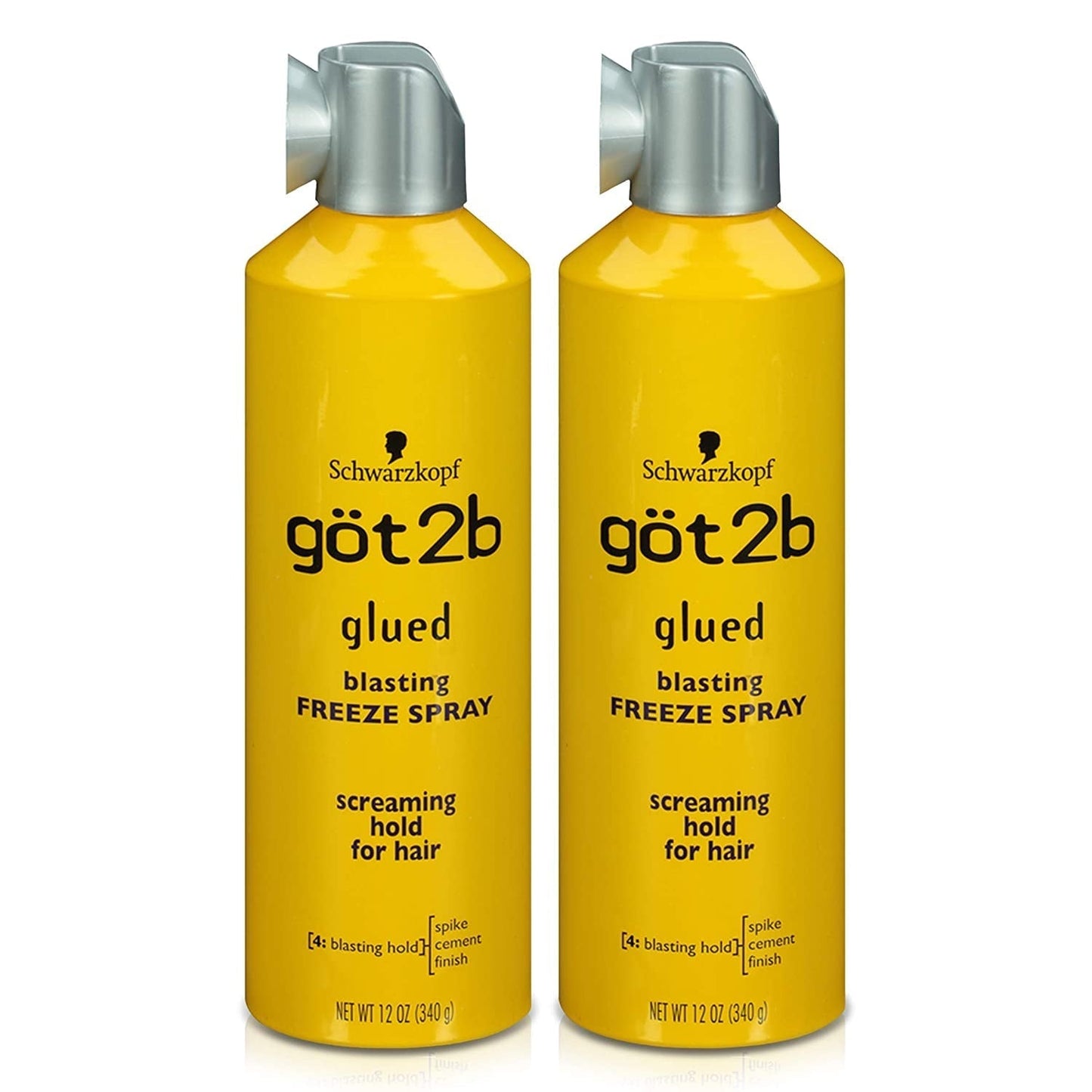 Glued Blasting Freeze Hairspray, 12 Oz, Pack of 2