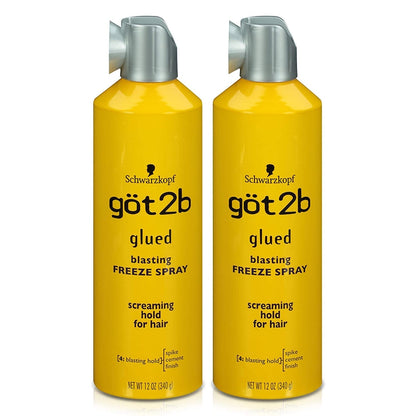 Glued Blasting Freeze Hairspray, 12 Oz, Pack of 2