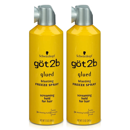 Glued Blasting Freeze Hairspray, 12 Oz, Pack of 2