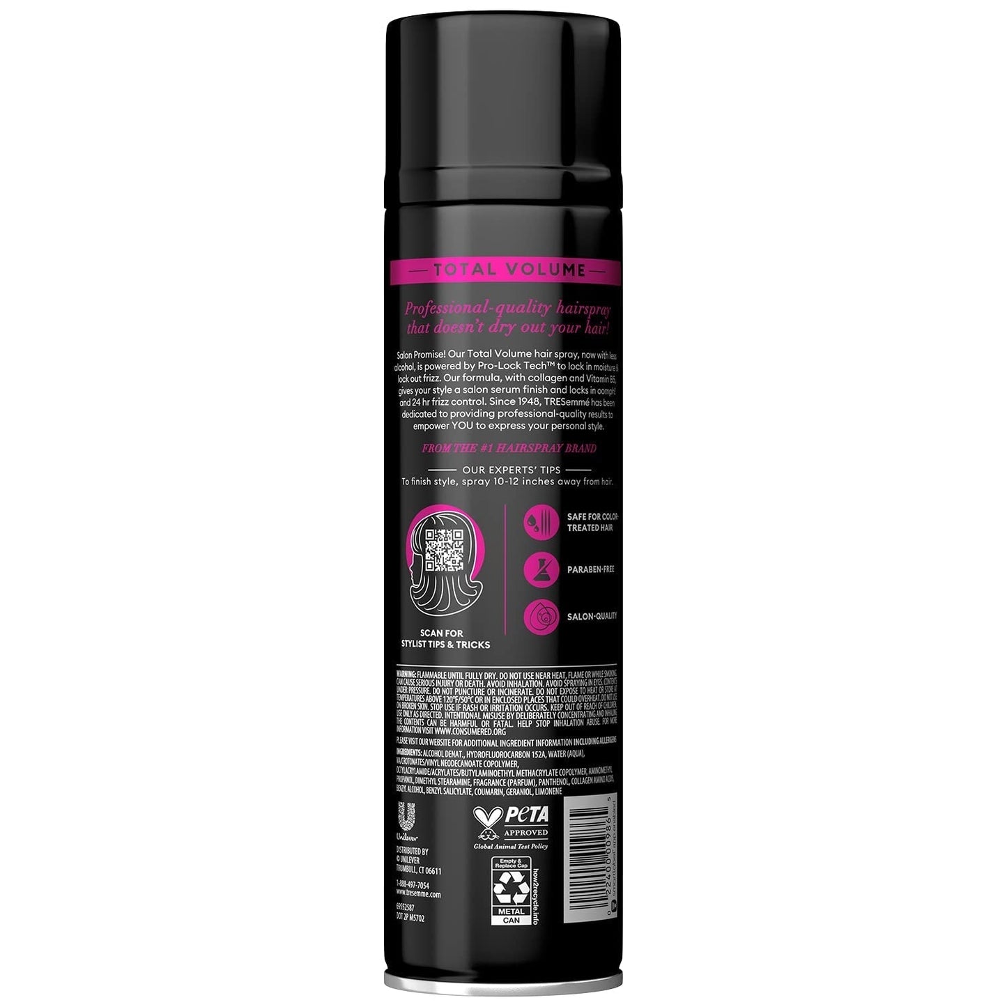 Hairspray, Total Volume, 2-Pack + Keratin Repair Hair Mask – Moisturizing Hair Spray, Anti-Frizz Hair Products (3 Piece Set) - WORLD TIME VISITS