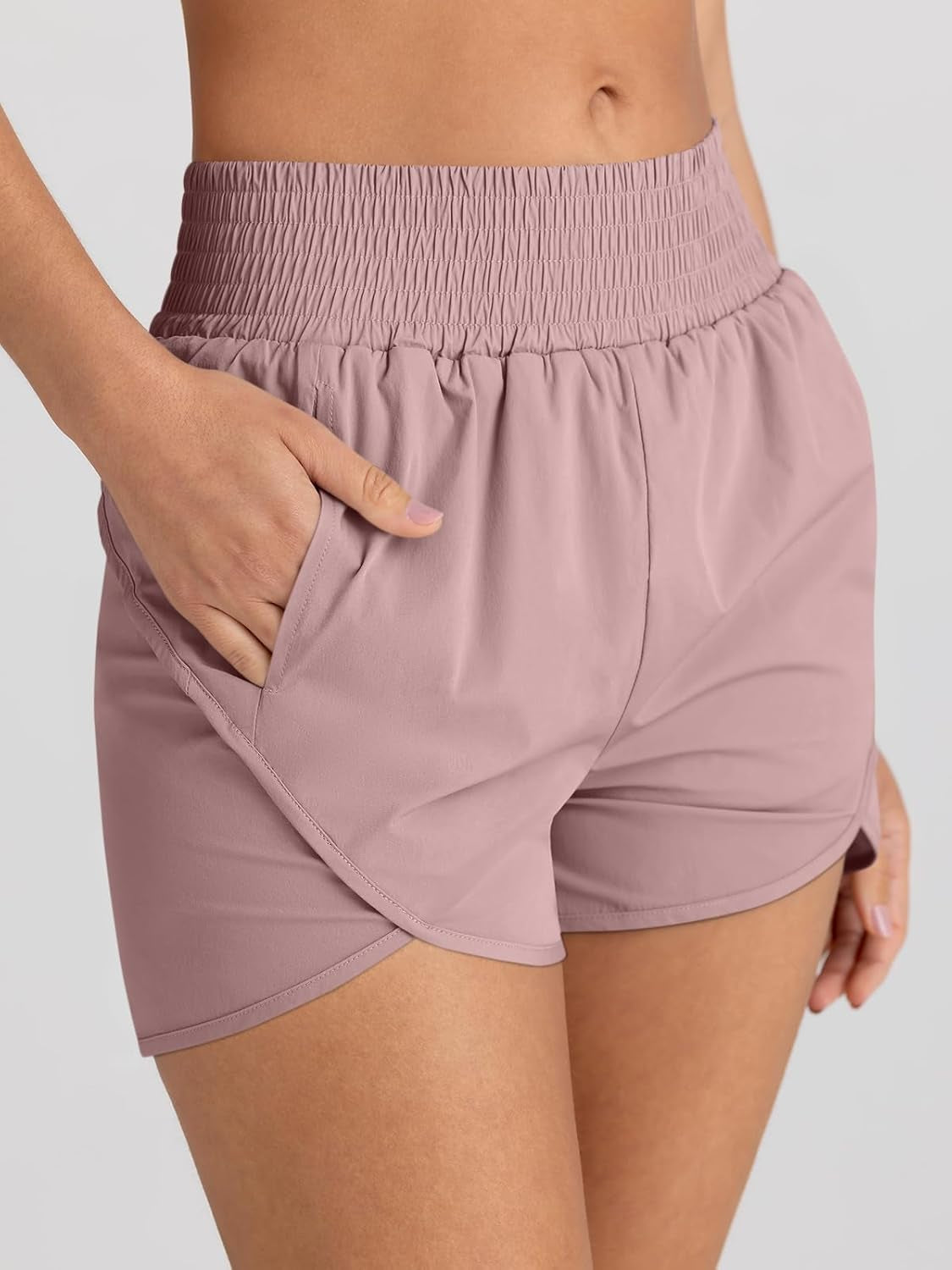 Womens Athletic Shorts High Waisted Running Shorts Gym Workout Shorts Casual Comfy Sport Shorts with Pockets 2025 - WORLD TIME VISITS