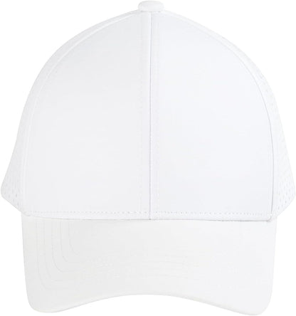 Men Quick Dry Baseball Cap Laser Cut Mesh Ball Curved Brim Snapback Hat