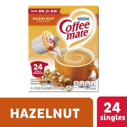 Nestle Coffee Mate Hazelnut Liquid Coffee Creamer Singles