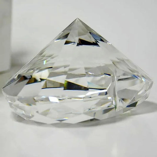 Heart Shape 80mm Crystal Diamond Paperweight  Art Glass Figurine Home Wedding Decor Collectible Gift Souvenir