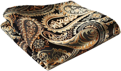 Bow Ties for Men Paisley Bowties Mens Self Tie Bow Tie and Pocket Square Set Formal Tuxedo Wedding Bowtie