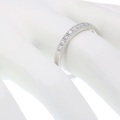 1/6 Carat (Ctw) Diamond Wedding Anniversary Band for Women, Half Eternity Petite round Diamond Engagement Ring 10K White Gold Prong Set with Milgrain 0.16 Cttw, Size 4-10