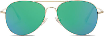 Classic Aviator Sunglasses for Women Men Metal Spring Hinges SJ1030