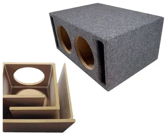 Car Audio Dual 15" SPL Bass Subwoofer Labyrinth Vent Sub Box Stereo Enclosure