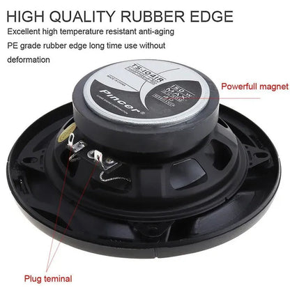 2Pcs 4 Inch 10Cm 150W Dual-Cone Car Coaxial Horn Audio Music Stereo Full Range Frequency Hifi Speakers Non-Destructive Installation