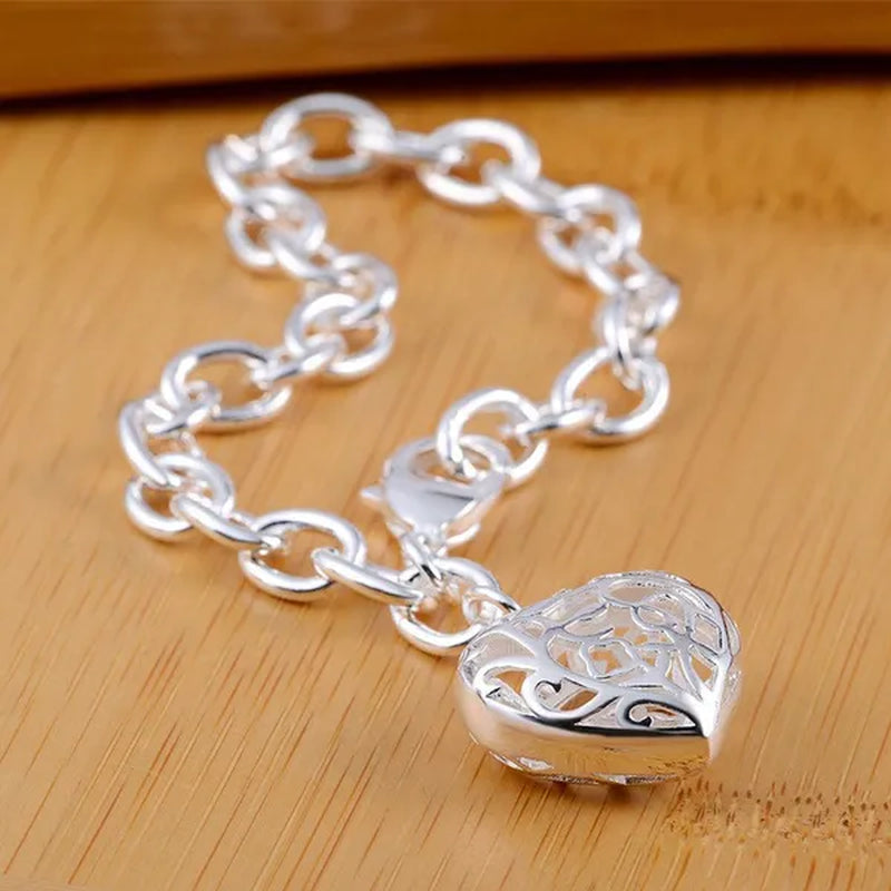Fashion Jewelry Heart-Shape Chain Bracelets for Women