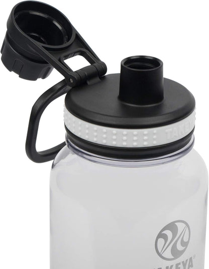 885395502748 Tritan Bottle, Spout Lid Clear 32Oz