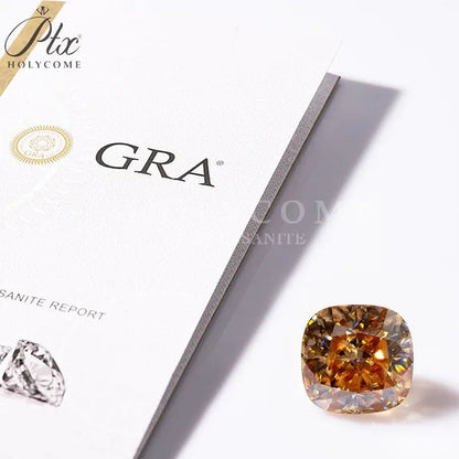 Best Loose Gemstones Moissanite Diamond Excellent Crushed Ice Cushion Cut Dark Vivid Blue Color Stone For Jewelry Diamond Ring