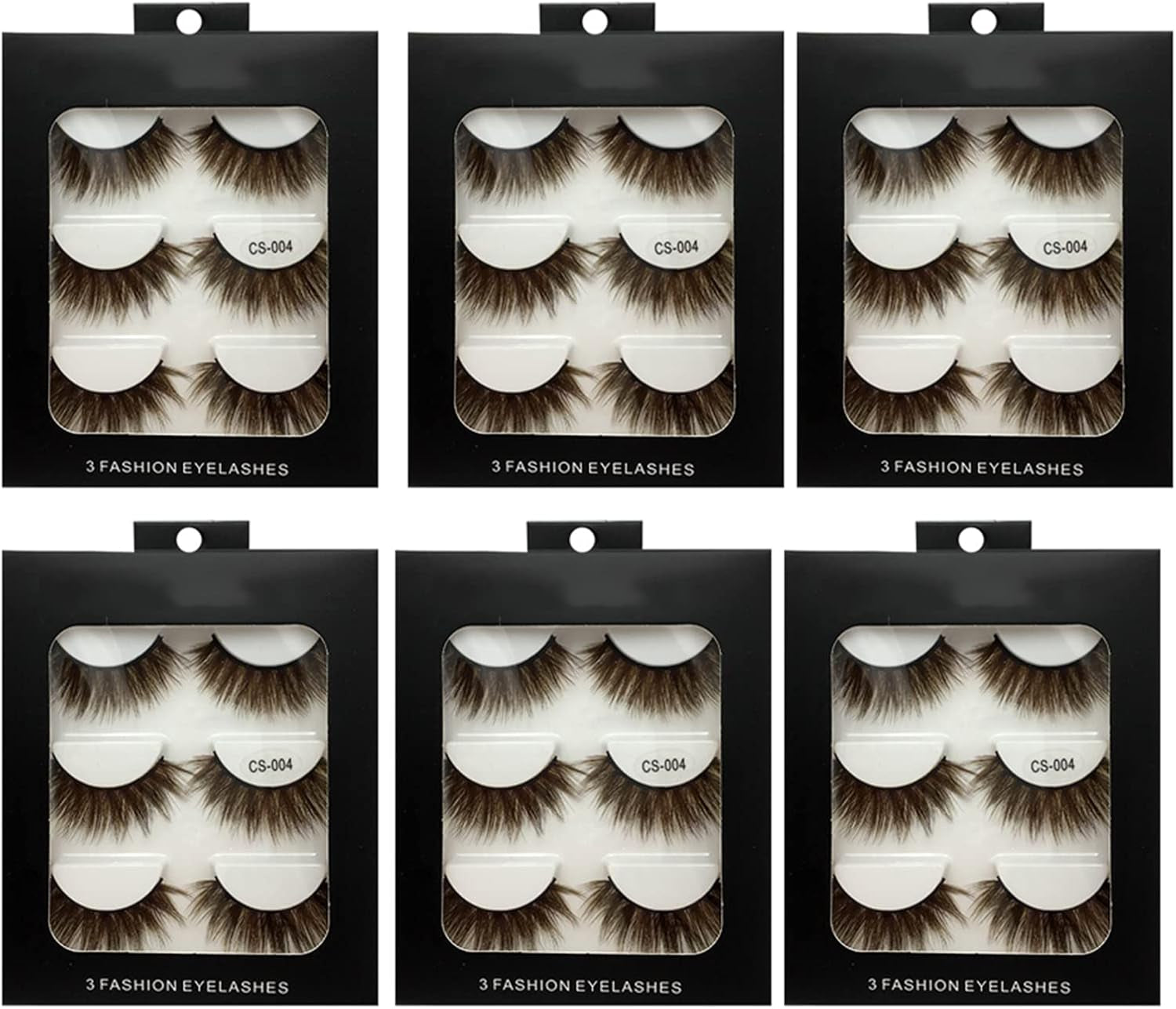 Colorful Eyelashes Halloween Colored Long Dramatic False Eyelashes Party Women Cosmetic Russian Strip Lashes Handmade Reusable 18 Pairs,Brown - WORLD TIME VISITS