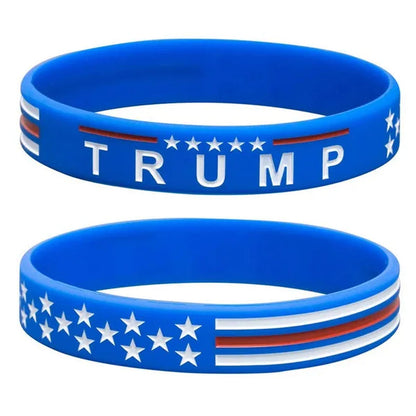 1 Pcs Hot Donald Trump Keep America Great TRUMP 2020 USA Election Silicone Bracelet with Wrist Band