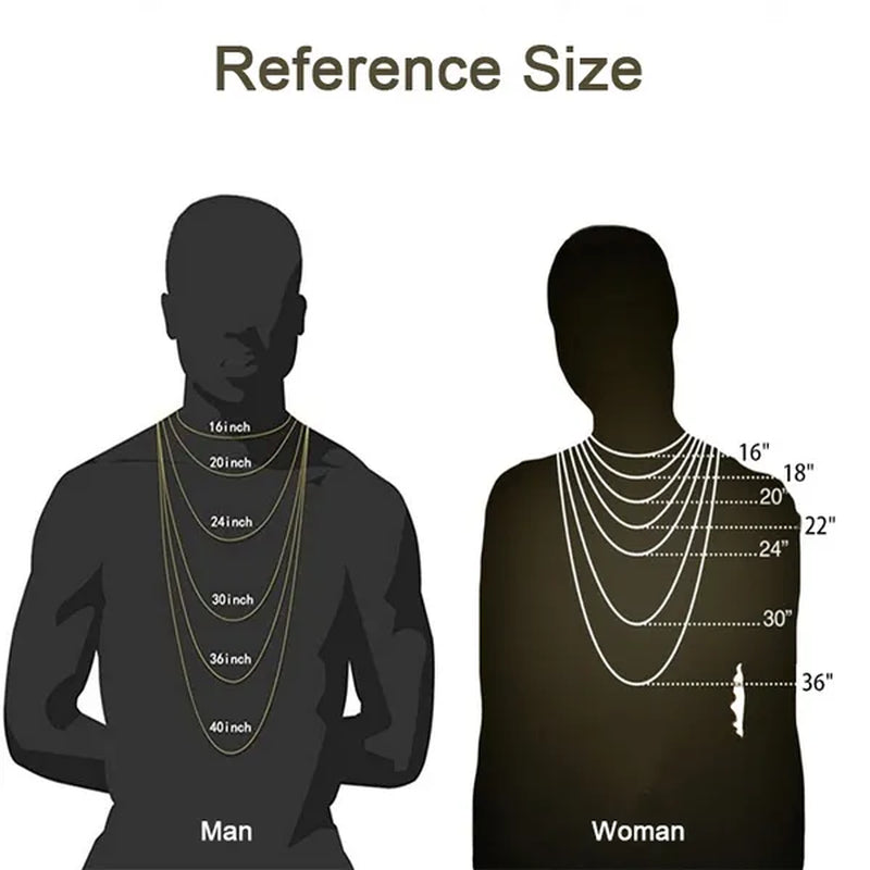 Cuban Link Chain Ice Out Chain Necklace For Men and Women Hip Hop Jewelry