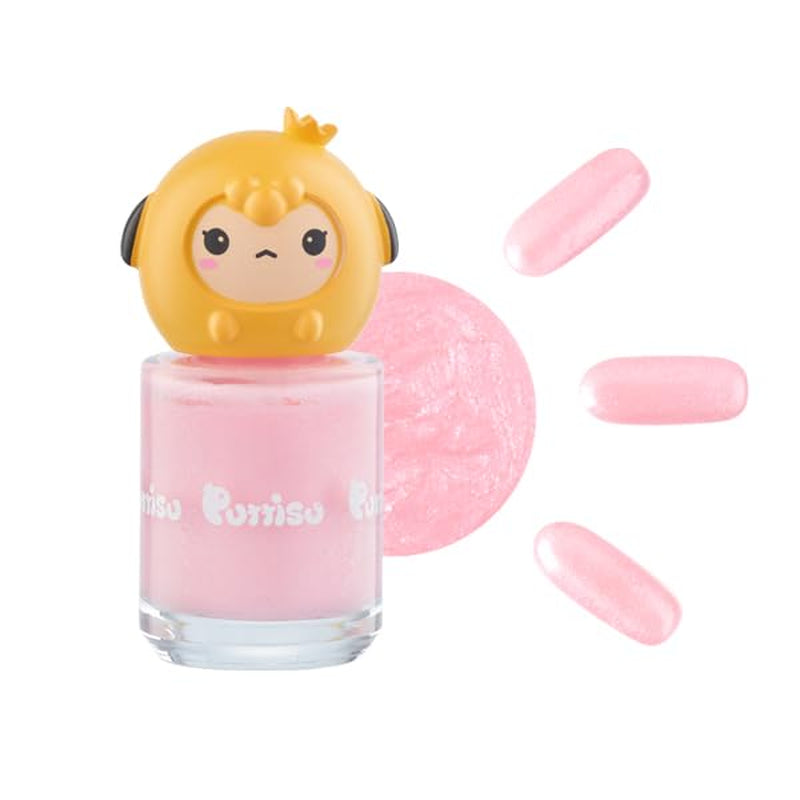 Bling Pang Nail Polish High-Gloss Pearl Sticker Type Water-Based Peelable Non-Toxic Twinkle (Bling - Milky Pink, 0.27 Fl Oz (Pack of 1))
