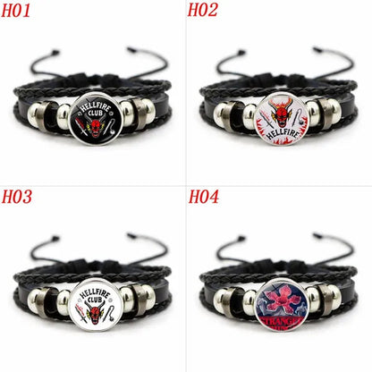 12 Styles Stranger Things 4 Hellfire Club Time Gem Bracelets & Bangles for Unisex Women Men Fashion Jewelry Gifts - WORLD TIME VISITS