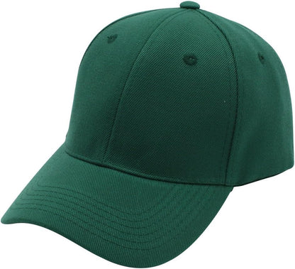 Baseball Cap Men Women - Classic Adjustable Plain Hat