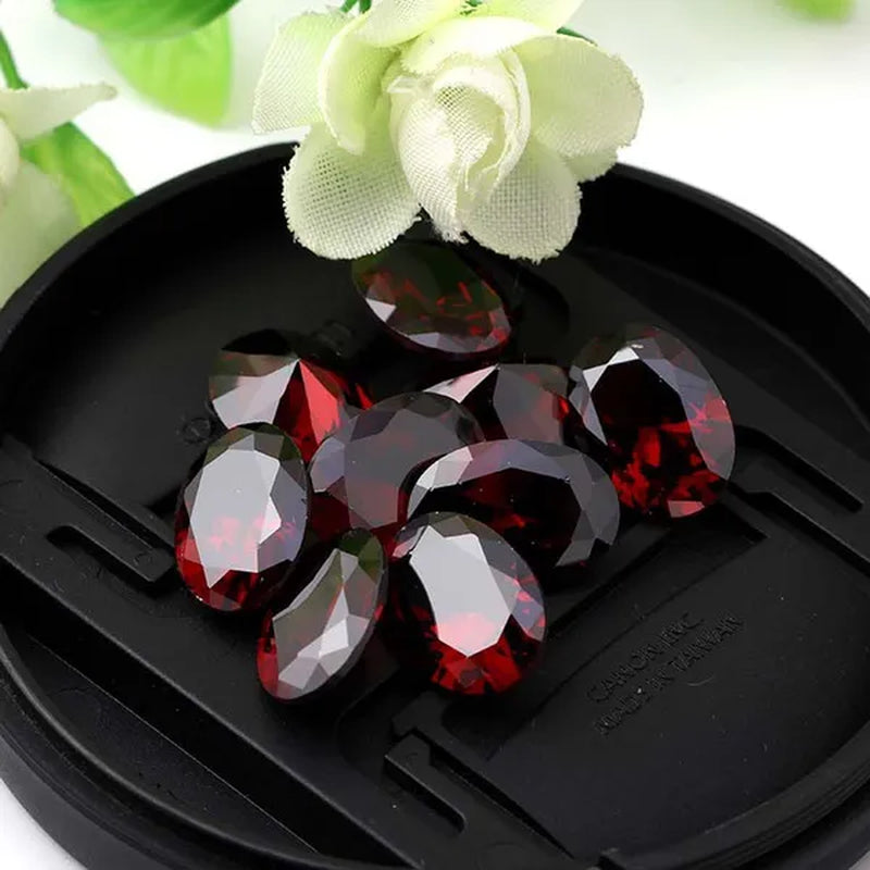 1Pcs 10X14Mm Oval CUT Cubic Zircon AAA Quality Pointed Bottom Loose Gemstones DIY Jewelry Making Decors 5 Colors