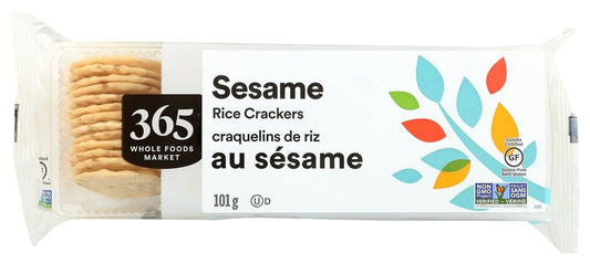, Sesame Rice Crackers, 3.57 Ounce