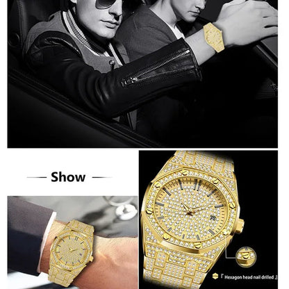 Women Quartz Watch Fashion Bling Casual Ladies Watch Female Gold Wristwatch Crystal Diamond Girls Clock