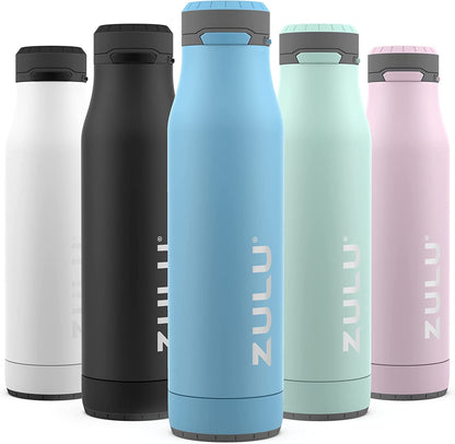 Ace Vacuum Insulated Stainless Steel Water Bottle with Chug Spout, Leak-Proof Locking Lid and Removable Base for School, Backpack, Sports, Gym, Travel