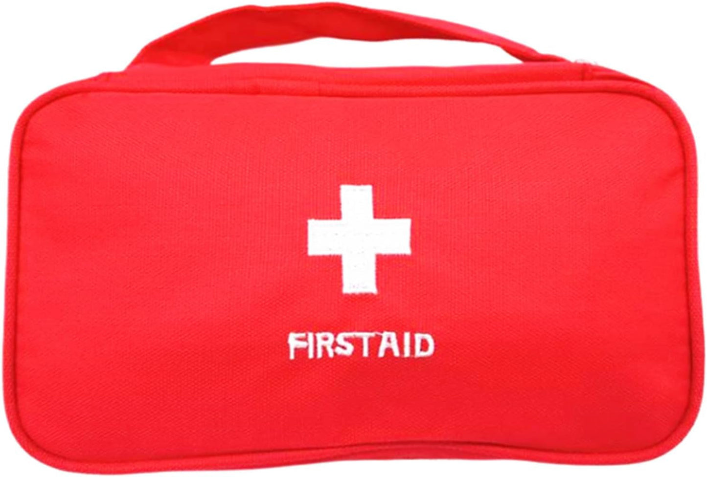 First Aid Bag First Aid Kit Empty Medical Storage Bag Red Trauma Bag for Emergency First Aid Kits Car Workshop Cycling Outdoors (Red Handle)