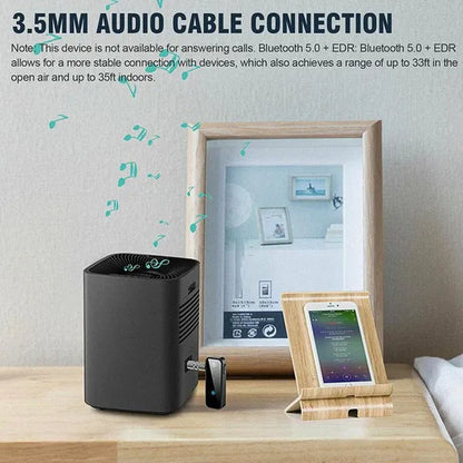 2 in 1 Wireless Bluetooth 5.0 Receiver Transmitter Adapter 3.5Mm Jack for Car Music Audio Aux A2Dp Headphone Reciever Handsfree