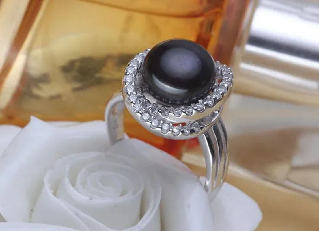 AAA + 11-12mm South Sea Pearl Ring oval