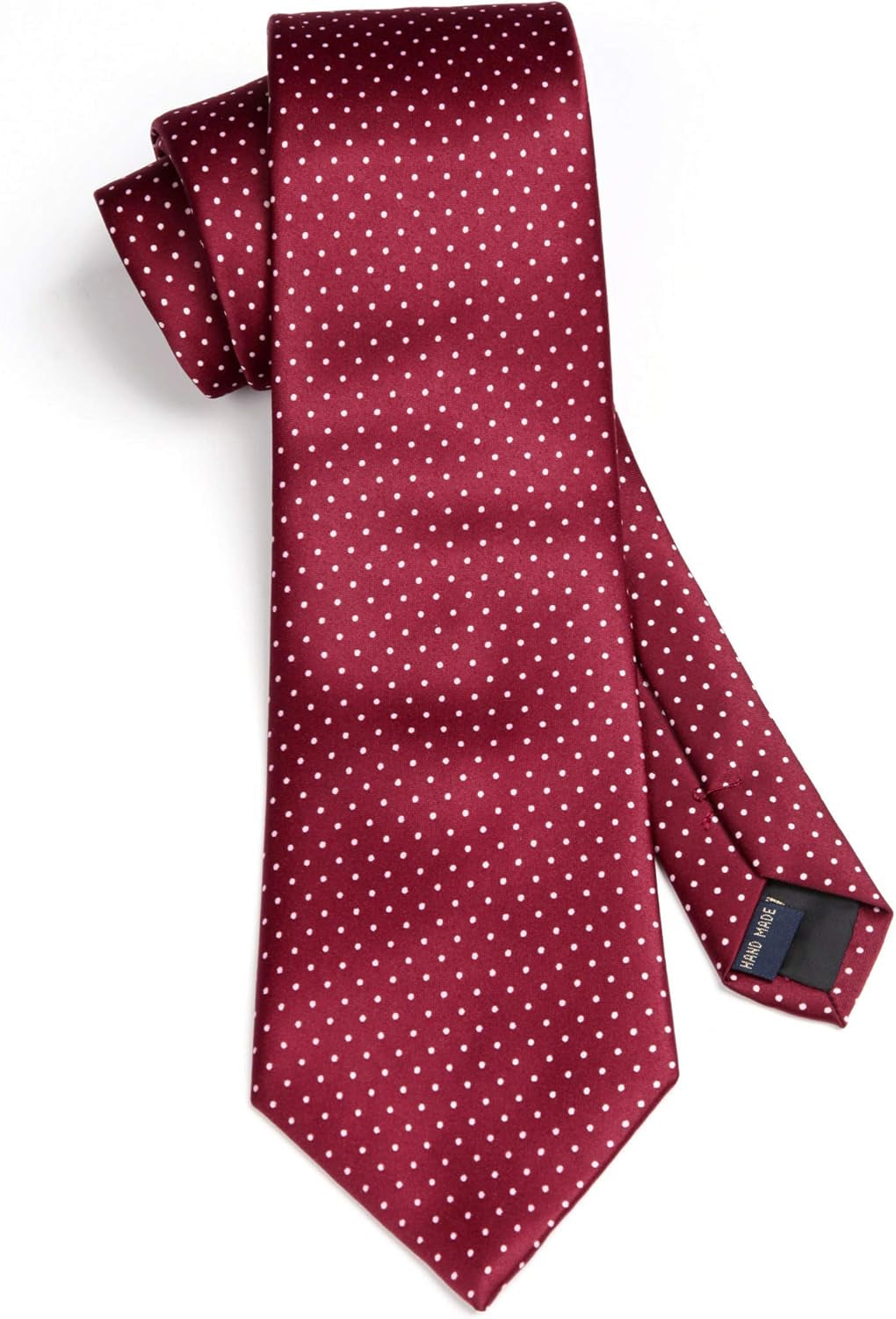 Polka Dot Ties for Men Classic Silk Ties and Pocket Square Formal Business Necktie Handkerchief Wedding Party