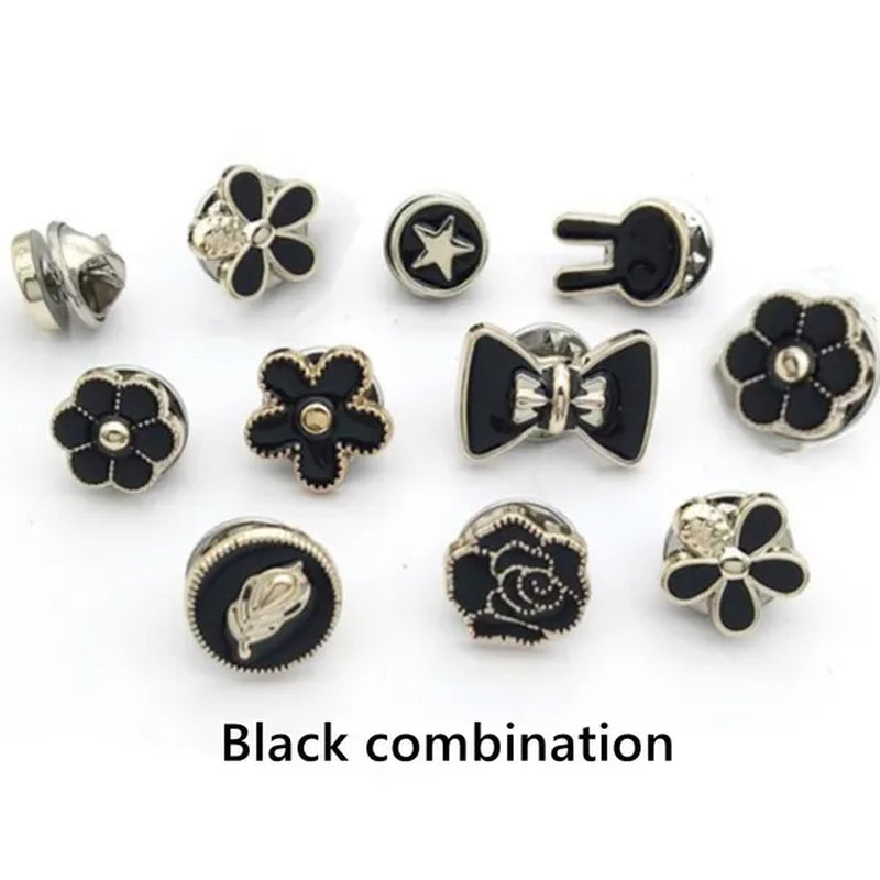 100/30/10Pcs Cute Practical Anti-Glare Brooch Dress Neckline Pearl Pin Clothes Fixed Brooch Women Girl Fashion Jewelry Accessories - WORLD TIME VISITS