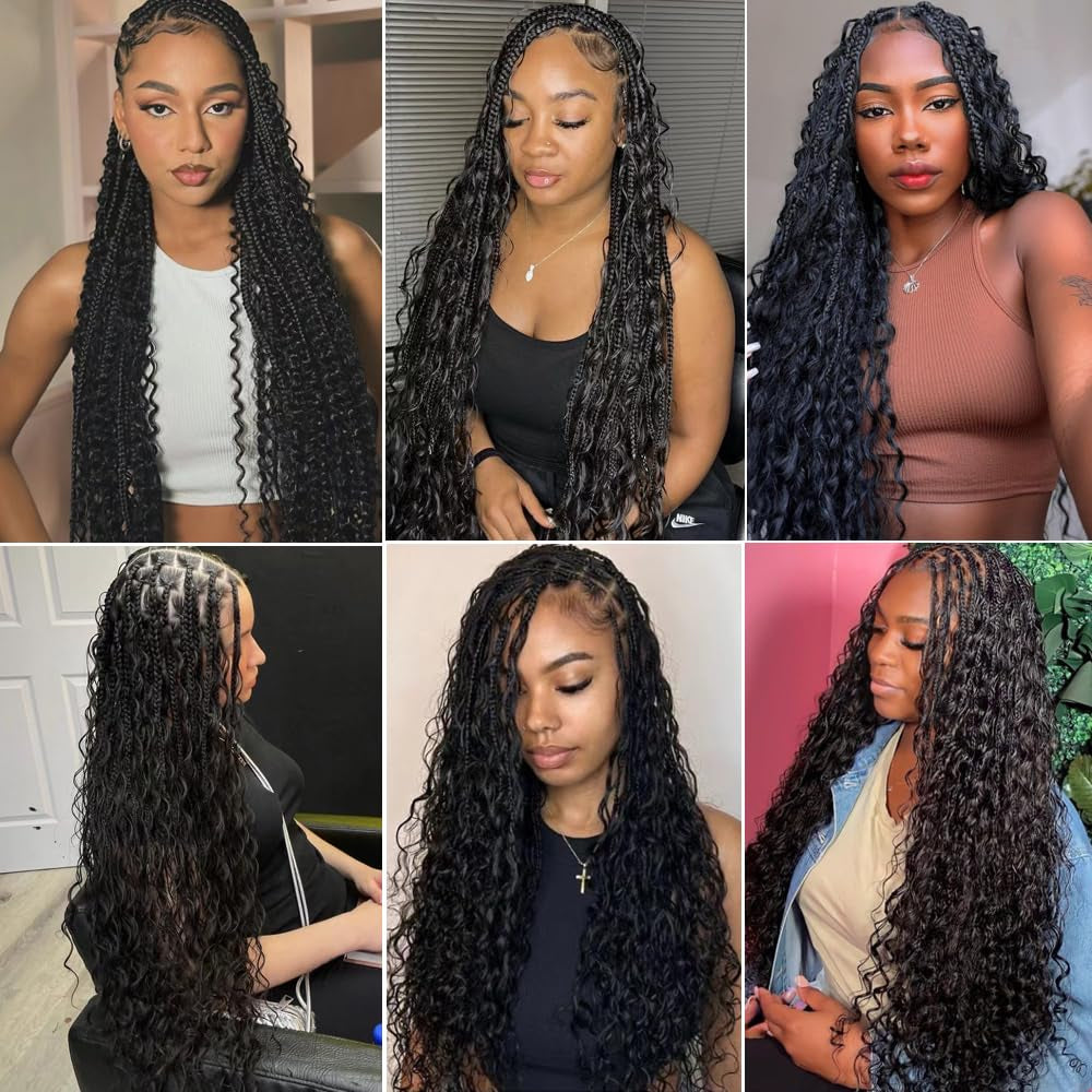 Boho Human Braiding Hair Curly 20" Italy Curly Bulk Human Hair for Braiding Bohemian (1 Pack-2Pcs/100G)