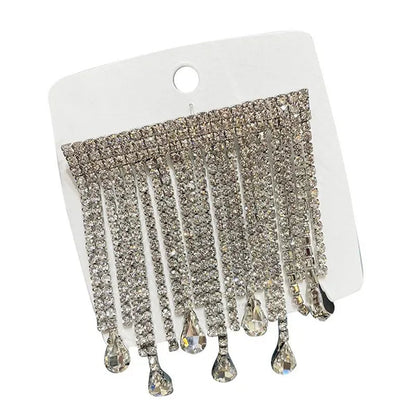 Autumn New Suit Accessories Are Fashionable, Exquisite and Simple Diamond Tassel Drop Pendant Net Red Brooch
