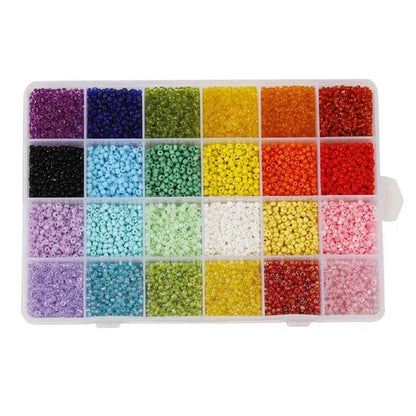 3Mm Glass Seed Spacer Beads for DIY Bracelet Necklace Earring Jewelry Making Accessorie Supplies - WORLD TIME VISITS