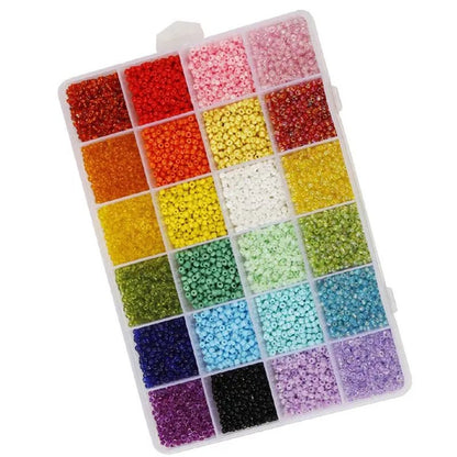 3Mm Glass Seed Spacer Beads for DIY Bracelet Necklace Earring Jewelry Making Accessorie Supplies - WORLD TIME VISITS